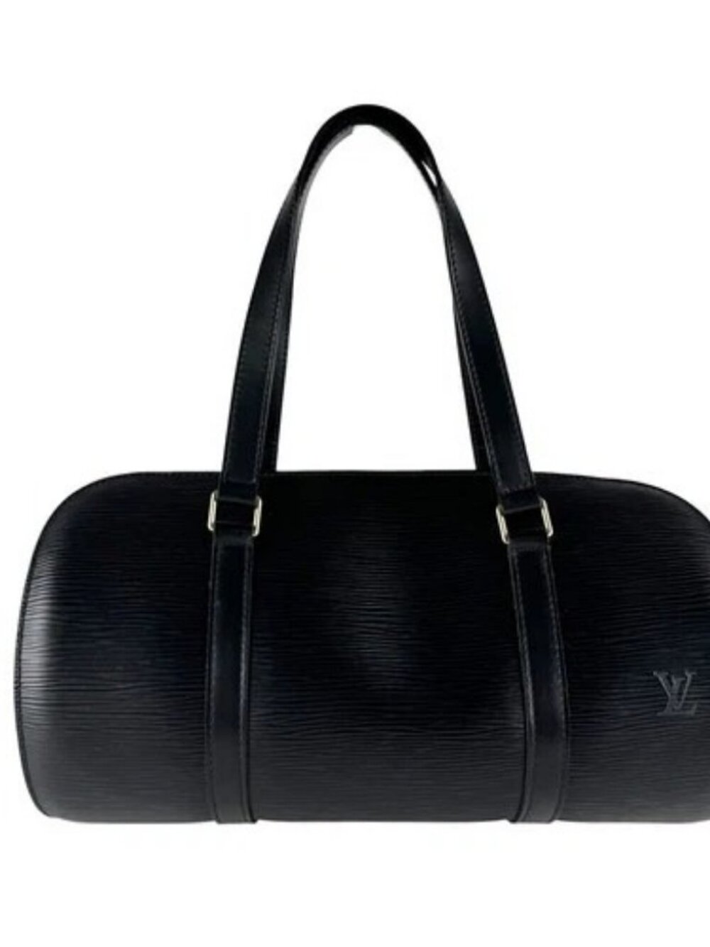Auth LOUIS VUITTON Epi Soufflot Handbag Black Leather M52222 - z10212